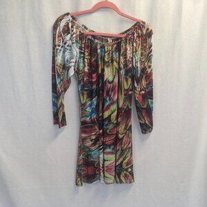 India Boutique Off-Shoulder Dress Small